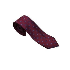 Jos A Bank 1905 Collection Skinny Tie, Red With Blue Design
